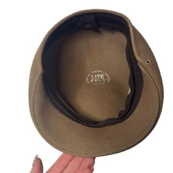 Lite Felt Wool Crushable Newsboy Hat. - Picture 3 of 9